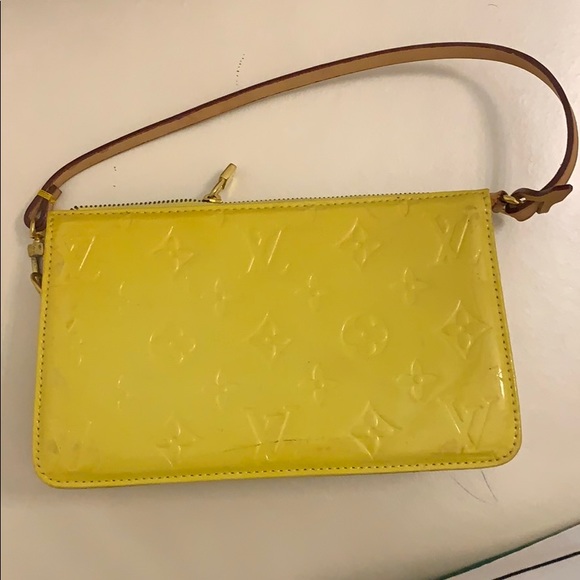 Louis Vuitton, Bags, Authentic Lv Yellow Vernis Purse